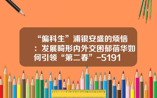 “偏科生”浦银安盛的烦恼：发展畸形内外交困郁蓓华如何引领“第二春”-519120基金净值