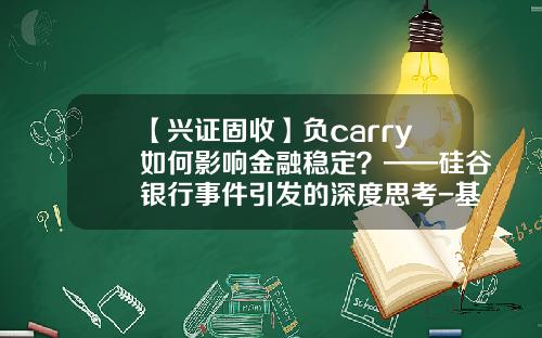 【兴证固收】负carry如何影响金融稳定？——硅谷银行事件引发的深度思考-基金carry