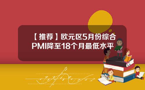 【推荐】欧元区5月份综合PMI降至18个月最低水平
