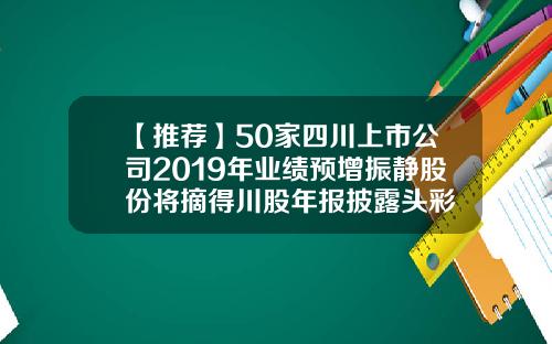 【推荐】50家四川上市公司2019年业绩预增振静股份将摘得川股年报披露头彩