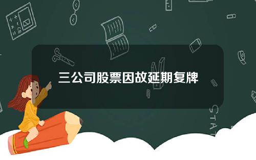 三公司股票因故延期复牌