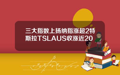 三大指数上扬纳指涨超2特斯拉TSLAUS收涨近20