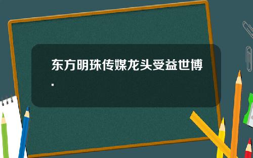 东方明珠传媒龙头受益世博.