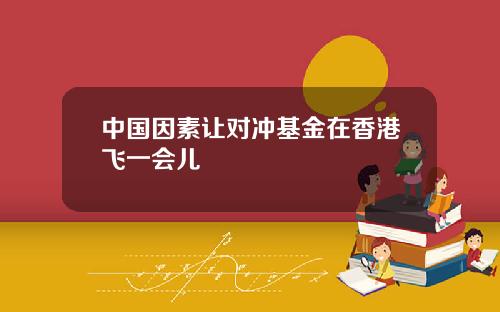 中国因素让对冲基金在香港飞一会儿