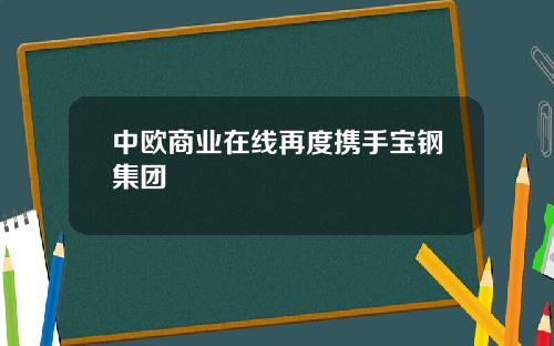 中欧商业在线再度携手宝钢集团