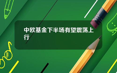 中欧基金下半场有望震荡上行