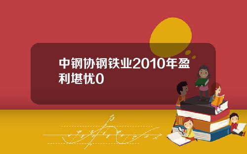 中钢协钢铁业2010年盈利堪忧0