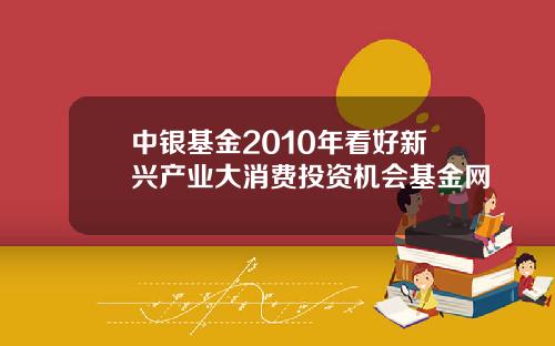 中银基金2010年看好新兴产业大消费投资机会基金网