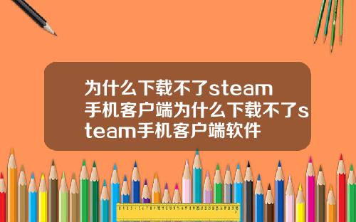 为什么下载不了steam手机客户端为什么下载不了steam手机客户端软件