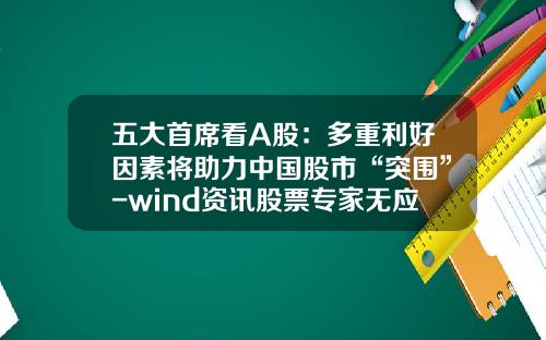 五大首席看A股：多重利好因素将助力中国股市“突围”-wind资讯股票专家无应用软件