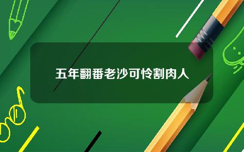 五年翻番老沙可怜割肉人
