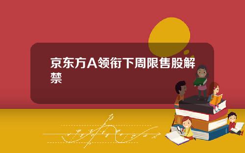 京东方A领衔下周限售股解禁