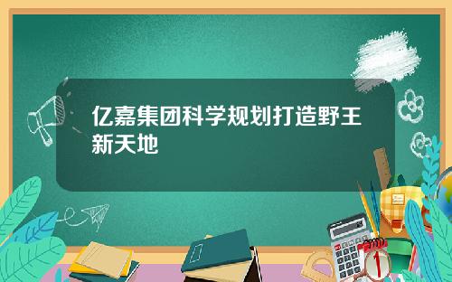 亿嘉集团科学规划打造野王新天地