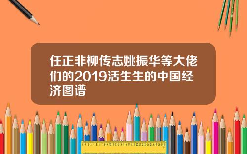 任正非柳传志姚振华等大佬们的2019活生生的中国经济图谱