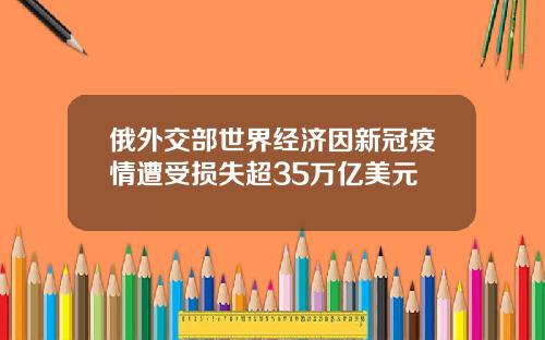 俄外交部世界经济因新冠疫情遭受损失超35万亿美元