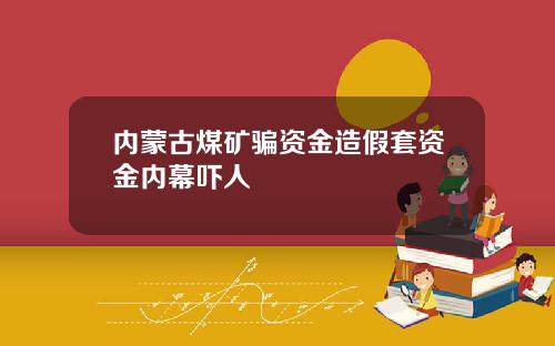 内蒙古煤矿骗资金造假套资金内幕吓人