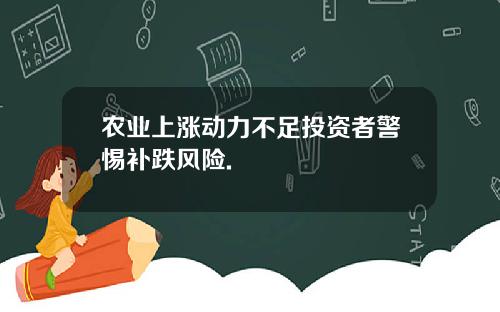 农业上涨动力不足投资者警惕补跌风险.