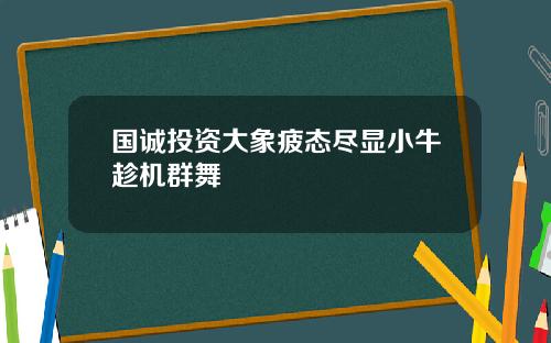 国诚投资大象疲态尽显小牛趁机群舞