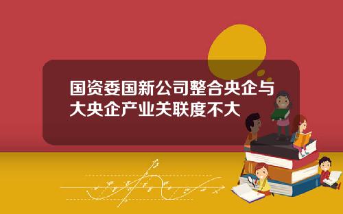 国资委国新公司整合央企与大央企产业关联度不大