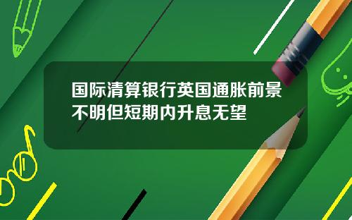 国际清算银行英国通胀前景不明但短期内升息无望