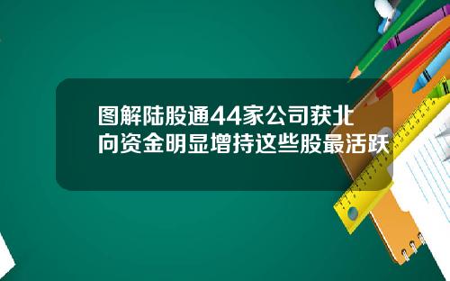 图解陆股通44家公司获北向资金明显增持这些股最活跃