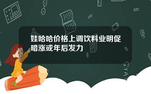 娃哈哈价格上调饮料业明促暗涨或年后发力