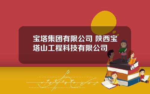 宝塔集团有限公司 陕西宝塔山工程科技有限公司