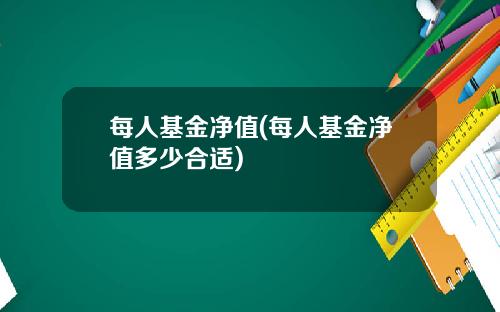 每人基金净值(每人基金净值多少合适)