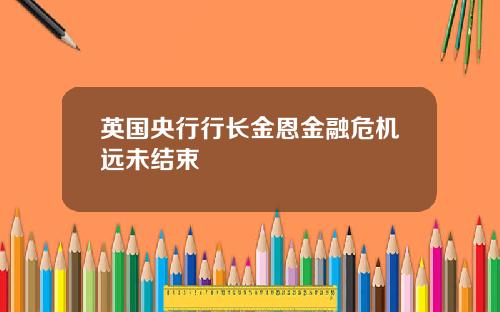 英国央行行长金恩金融危机远未结束