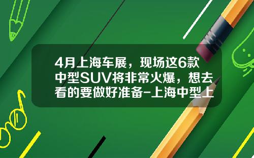 4月上海车展，现场这6款中型SUV将非常火爆，想去看的要做好准备-上海中型上市公司名