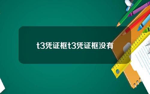 t3凭证框t3凭证框没有