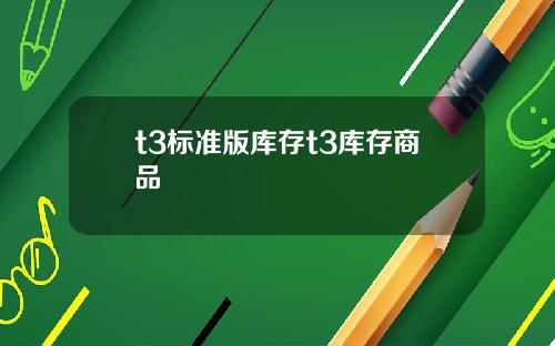 t3标准版库存t3库存商品