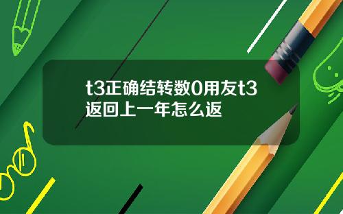 t3正确结转数0用友t3返回上一年怎么返