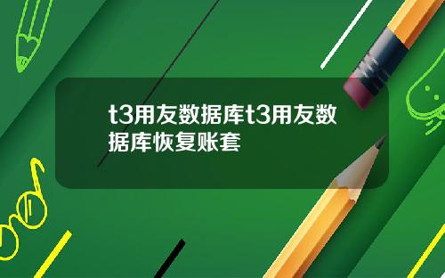t3用友数据库t3用友数据库恢复账套