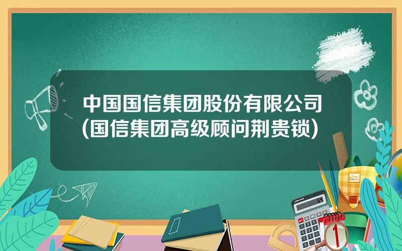 中国国信集团股份有限公司(国信集团高级顾问荆贵锁)