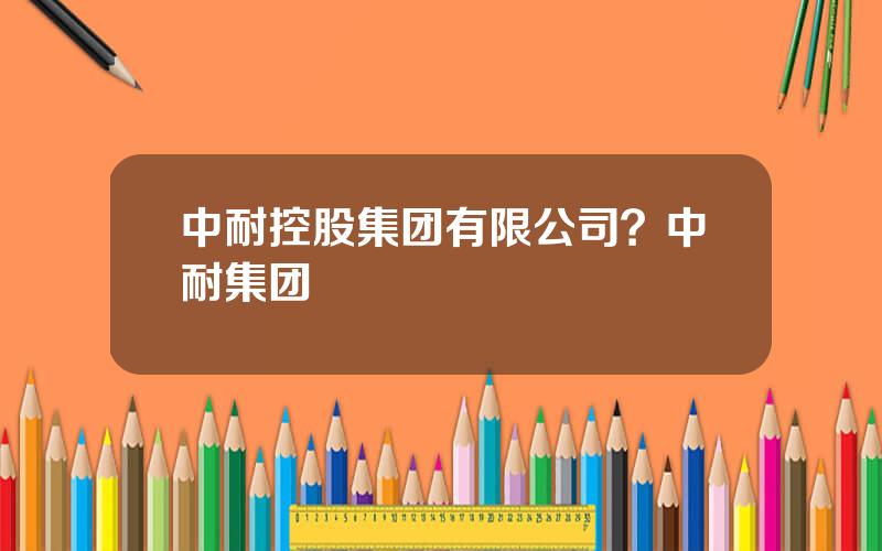 中耐控股集团有限公司？中耐集团