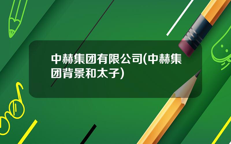 中赫集团有限公司(中赫集团背景和太子)