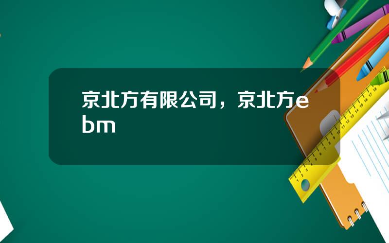 京北方有限公司，京北方ebm