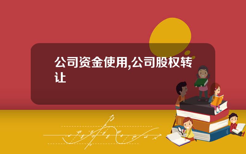 公司资金使用,公司股权转让