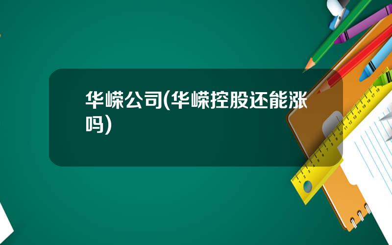 华嵘公司(华嵘控股还能涨吗)