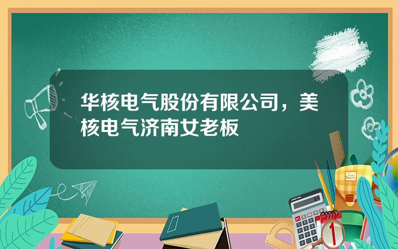 华核电气股份有限公司，美核电气济南女老板