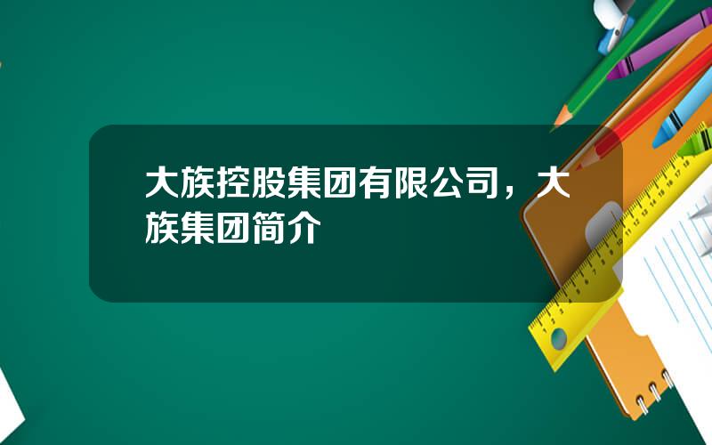 大族控股集团有限公司，大族集团简介