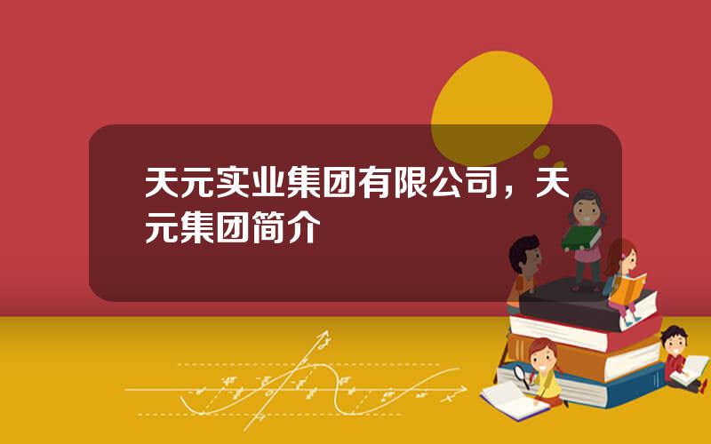 天元实业集团有限公司，天元集团简介
